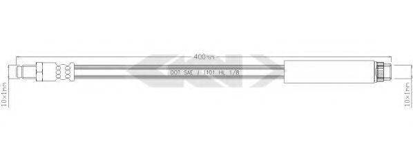 SPIDAN 39619 Гальмівний шланг