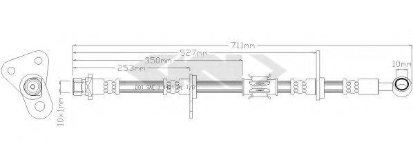 SPIDAN 39871 Гальмівний шланг