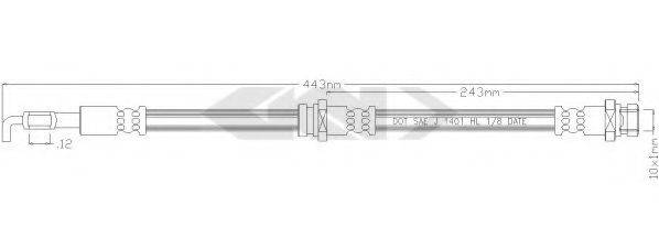 SPIDAN 38529 Гальмівний шланг