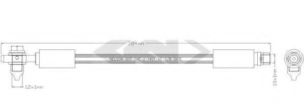 SPIDAN 339953 Гальмівний шланг