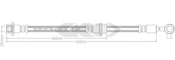 SPIDAN 340041 Гальмівний шланг