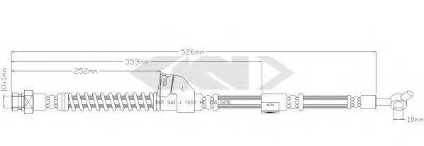 SPIDAN 340279 Гальмівний шланг