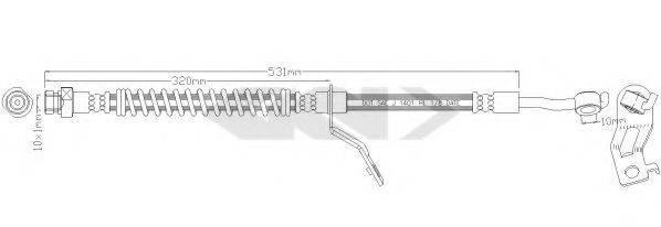 SPIDAN 340271 Гальмівний шланг