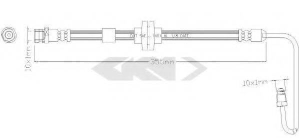 SPIDAN 340477 Гальмівний шланг