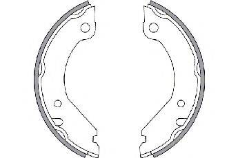 SPIDAN 30387 Комплект гальмівних колодок, стоянкова гальмівна система