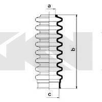 SPIDAN 83503 Пильовик, рульове управління