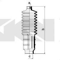 SPIDAN 83556 Пильовик, рульове управління