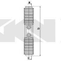 SPIDAN 83768 Пильовик, рульове управління