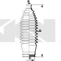 SPIDAN 84045 Пильовик, рульове управління