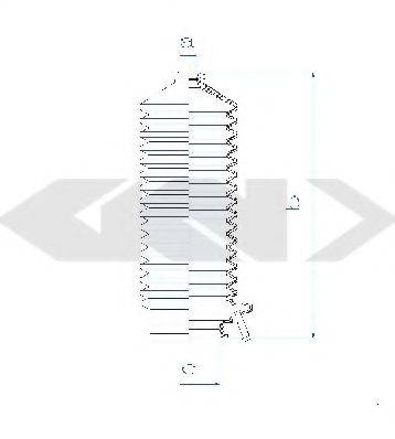 SPIDAN 84134 Пильовик, рульове управління