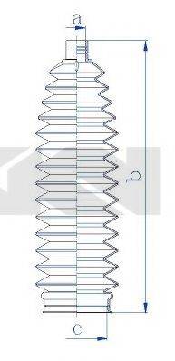 SPIDAN 84206 Пильовик, рульове управління