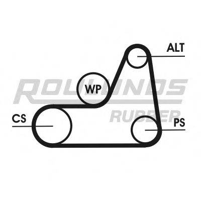 ROULUNDS RUBBER 6K1042T1 Полікліновий ремінний комплект