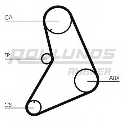 ROULUNDS RUBBER RR1011K1 Комплект ременя ГРМ