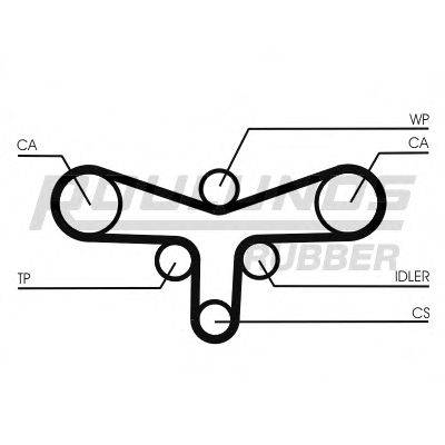 ROULUNDS RUBBER RR1180K1 Комплект ременя ГРМ