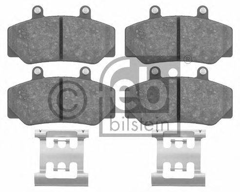 FEBI BILSTEIN 16211 Комплект гальмівних колодок, дискове гальмо