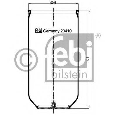 FEBI BILSTEIN 20410 Кожух пневматичної ресори