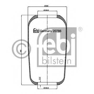 FEBI BILSTEIN 20786 Кожух пневматичної ресори