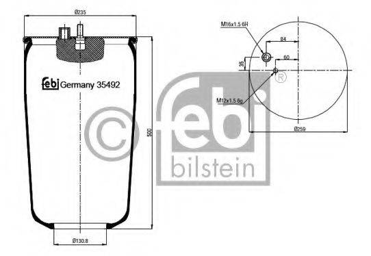 FEBI BILSTEIN 35492 Кожух пневматичної ресори