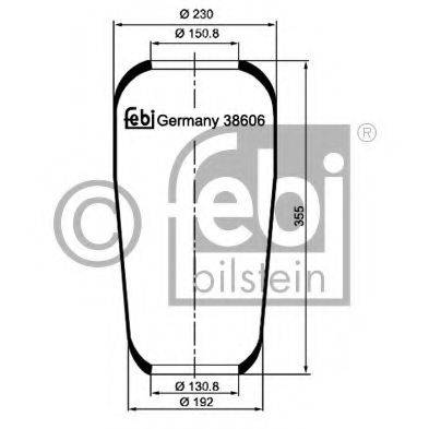 FEBI BILSTEIN 38606 Кожух пневматичної ресори