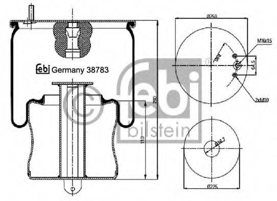 FEBI BILSTEIN 38783 Кожух пневматичної ресори