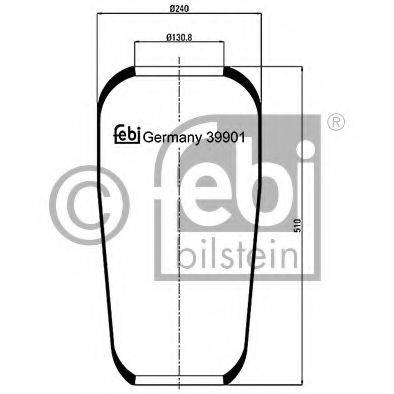 FEBI BILSTEIN 39901 Кожух пневматичної ресори