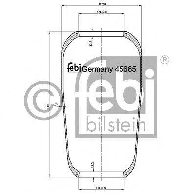 FEBI BILSTEIN 45665 Кожух пневматичної ресори