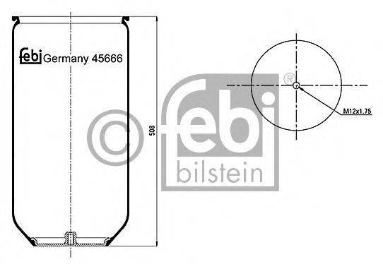 FEBI BILSTEIN 45666 Кожух пневматичної ресори