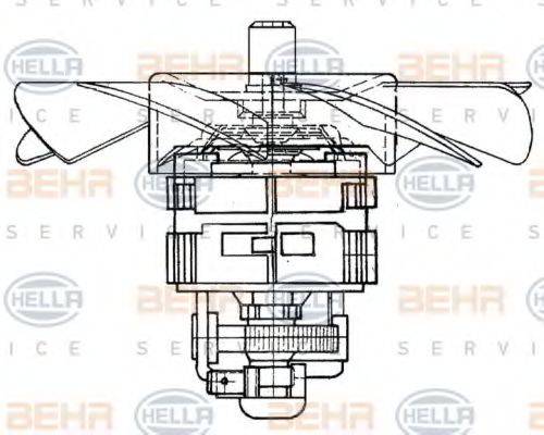 BEHR HELLA SERVICE 8EW009160371 Вентилятор салону