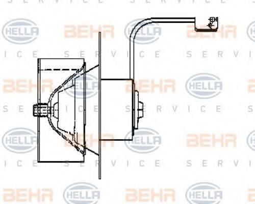 BEHR HELLA SERVICE 8EW009160511 Вентилятор салону