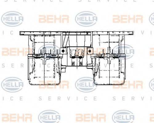 BEHR HELLA SERVICE 8EW009160791 Вентилятор салону