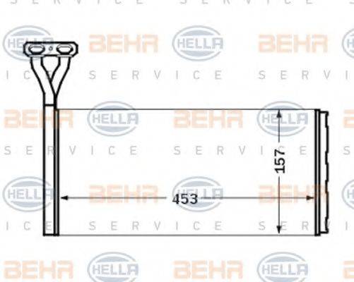 BEHR HELLA SERVICE 8FH351024391 Теплообмінник, опалення салону