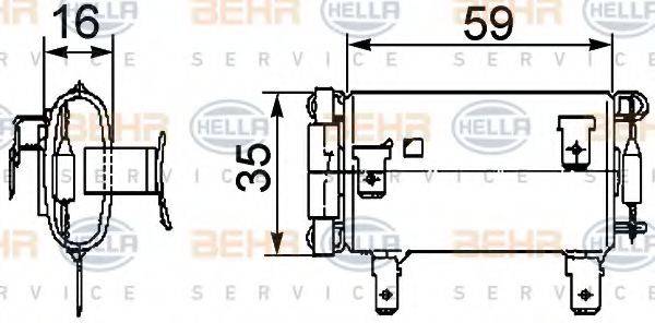 BEHR HELLA SERVICE 9ML351029381 Опір, вентилятор салону