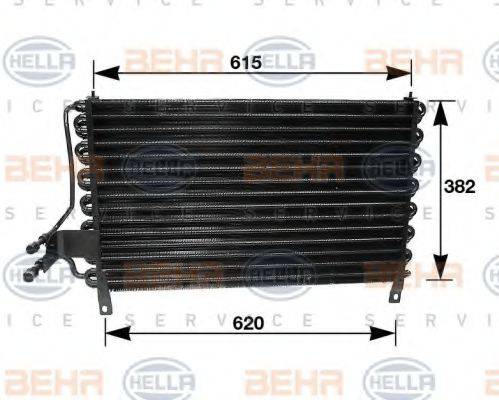 BEHR HELLA SERVICE 8FC351035061 Конденсатор, кондиціонер