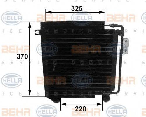 BEHR HELLA SERVICE 8FC351038271 Конденсатор, кондиціонер