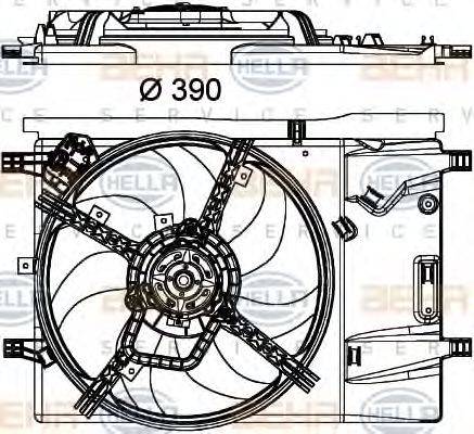 BEHR HELLA SERVICE 8EW351040331 Вентилятор, охолодження двигуна