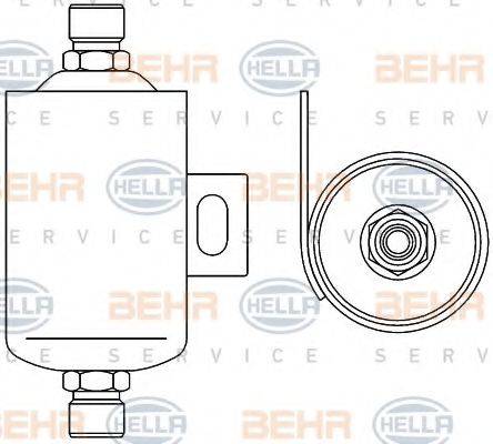 BEHR HELLA SERVICE 8FT351192491 Осушувач, кондиціонер