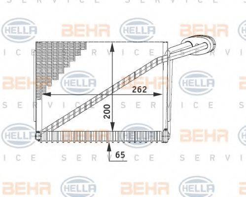 BEHR HELLA SERVICE 8FV351211191 Випарник, кондиціонер