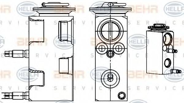 BEHR HELLA SERVICE 8UW351234521 Розширювальний клапан, кондиціонер