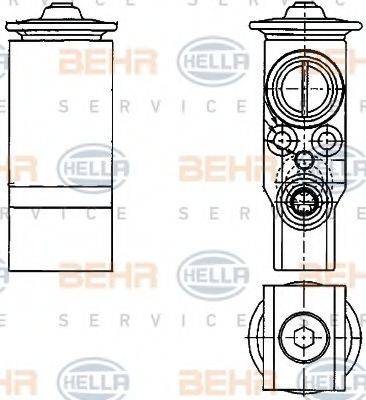 BEHR HELLA SERVICE 8UW351239651 Розширювальний клапан, кондиціонер