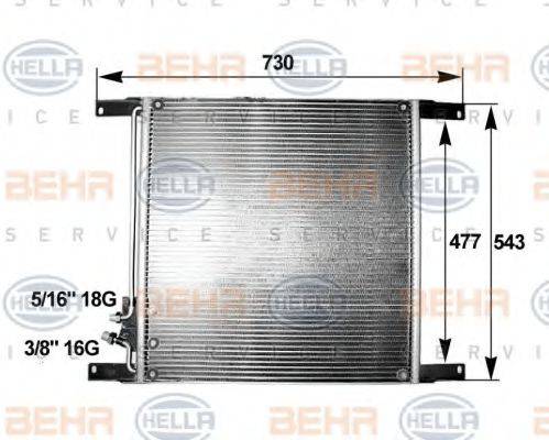 BEHR HELLA SERVICE 8FC351300041 Конденсатор, кондиціонер