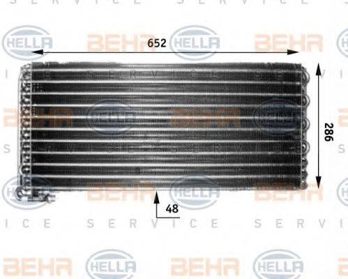 BEHR HELLA SERVICE 8FC351300071 Конденсатор, кондиціонер