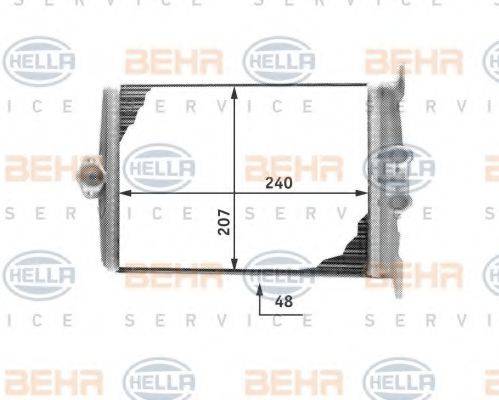 BEHR HELLA SERVICE 8FH351311641 Теплообмінник, опалення салону