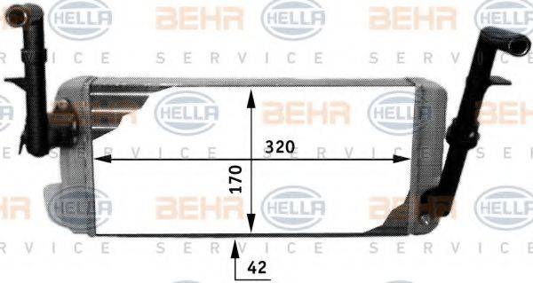 BEHR HELLA SERVICE 8FH351312301 Теплообмінник, опалення салону
