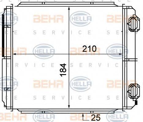 BEHR HELLA SERVICE 8FH351315371 Теплообмінник, опалення салону