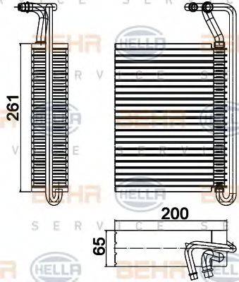 BEHR HELLA SERVICE 8FV351330501 Випарник, кондиціонер