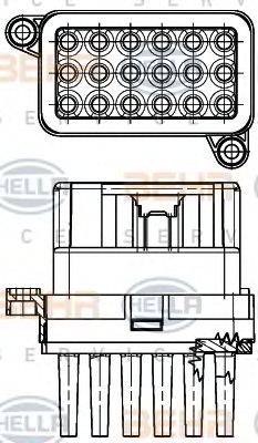 BEHR HELLA SERVICE 5HL351332341 Регулятор, вентилятор салону