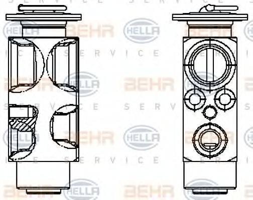 BEHR HELLA SERVICE 8UW351336161 Розширювальний клапан, кондиціонер