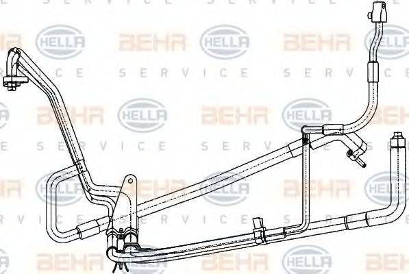 BEHR HELLA SERVICE 9GS351338321 Трубопровід високого/низкого тиску, кондиціонер