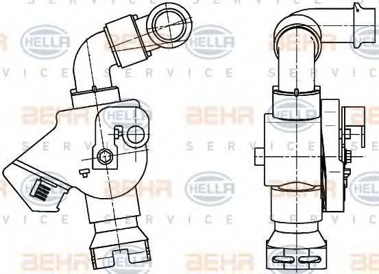 BEHR HELLA SERVICE 9XL351341041 Регулюючий клапан охолоджувальної рідини