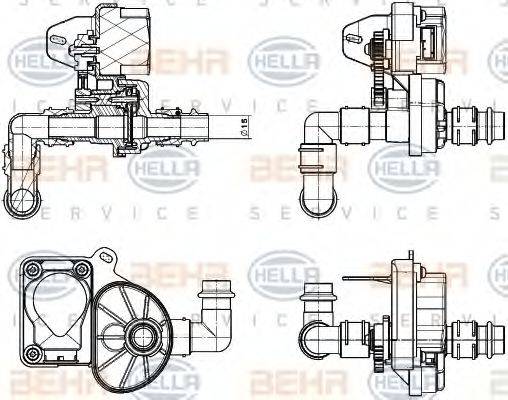 BEHR HELLA SERVICE 9XL351341051 Регулюючий клапан охолоджувальної рідини